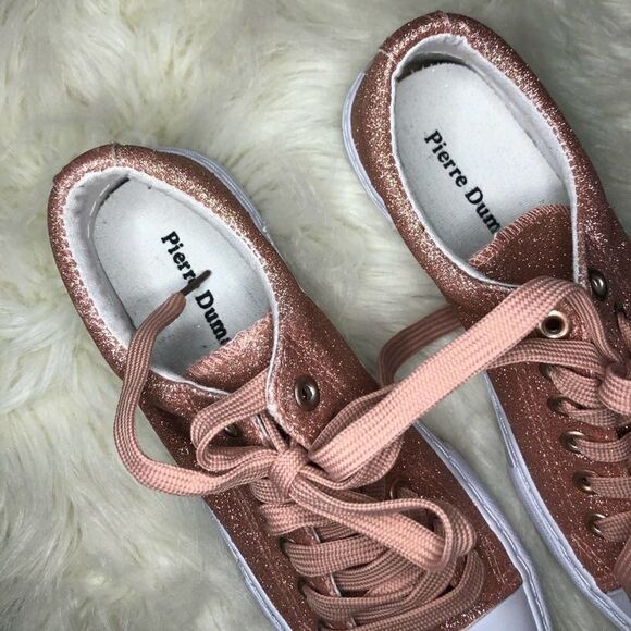 Pierre Dumas Rose Gold Glitter Shoes Size 5 - Picture 3 of 7